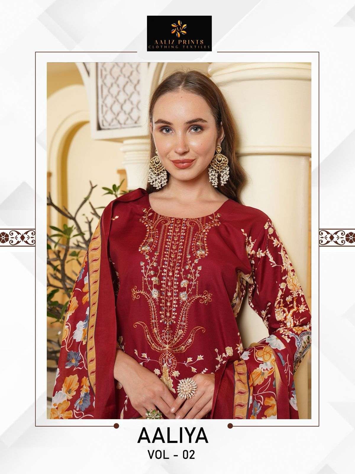 Aaliya embroidery collection vol 2 Aaliz